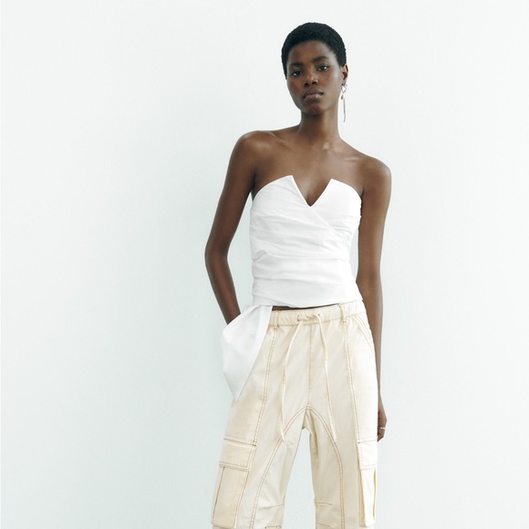 ZARA STRAPLESS TOP - Picture 2 of 3